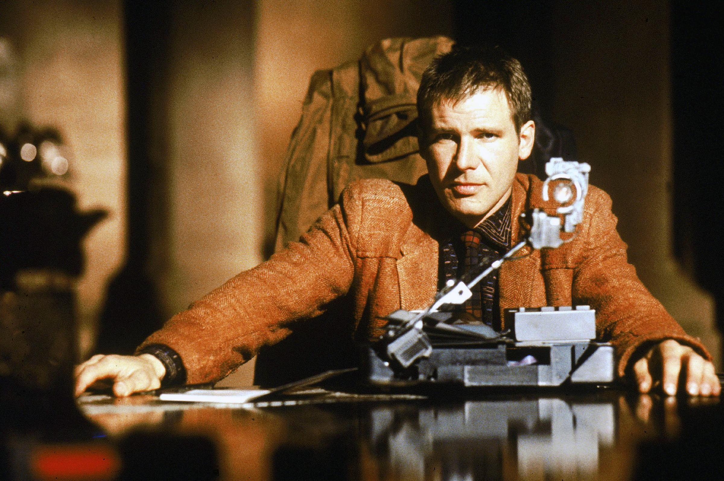 On the Set of "Blade Runner" Harrison Ford on the set of "Blade Runner" | Source: Getty Images