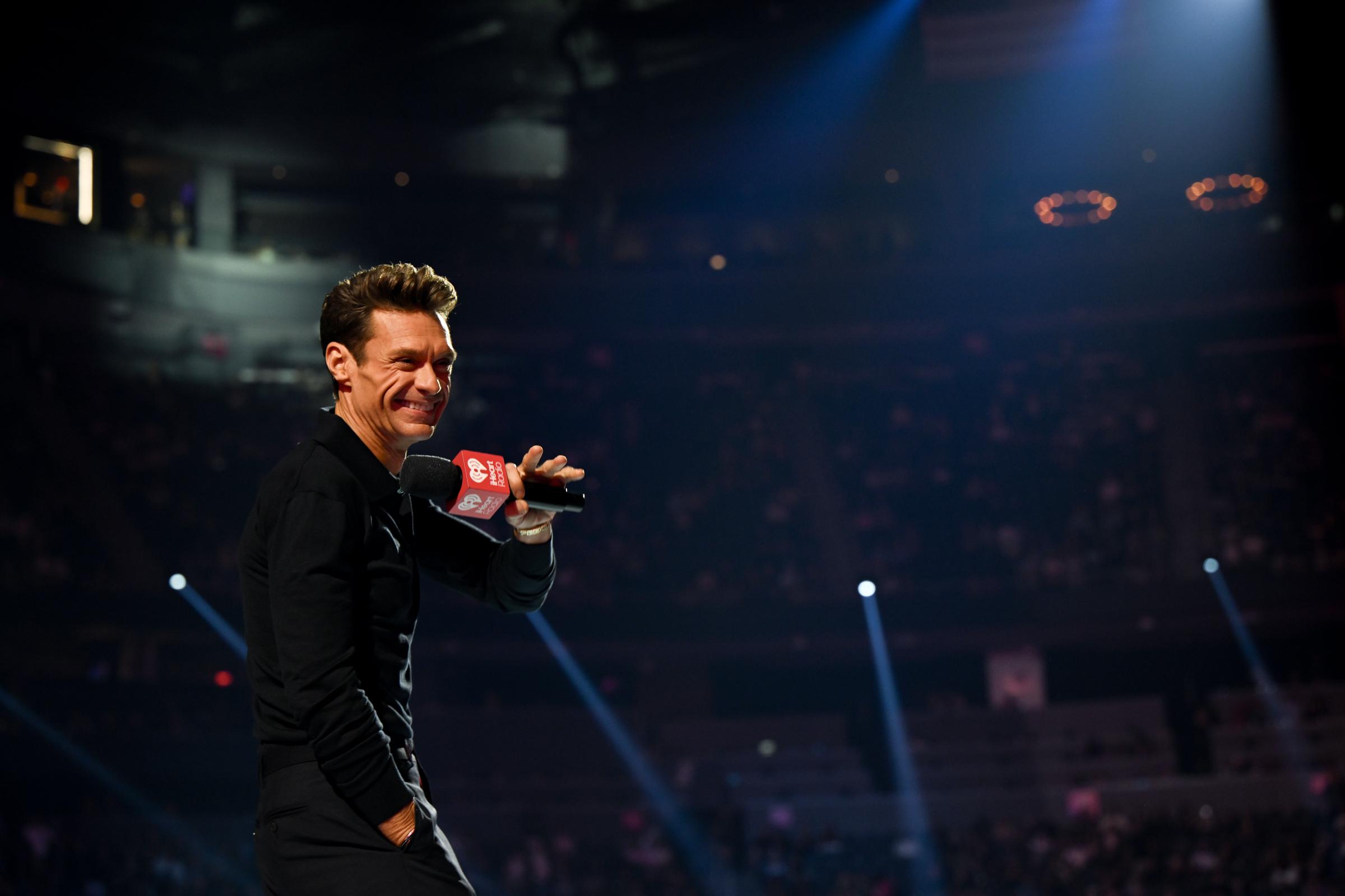 Ryan Seacrest speaks onstage during the 2026 iHeartRadio Music Festival at T-Mobile Arena on September 19, 2026 | Source: Getty images