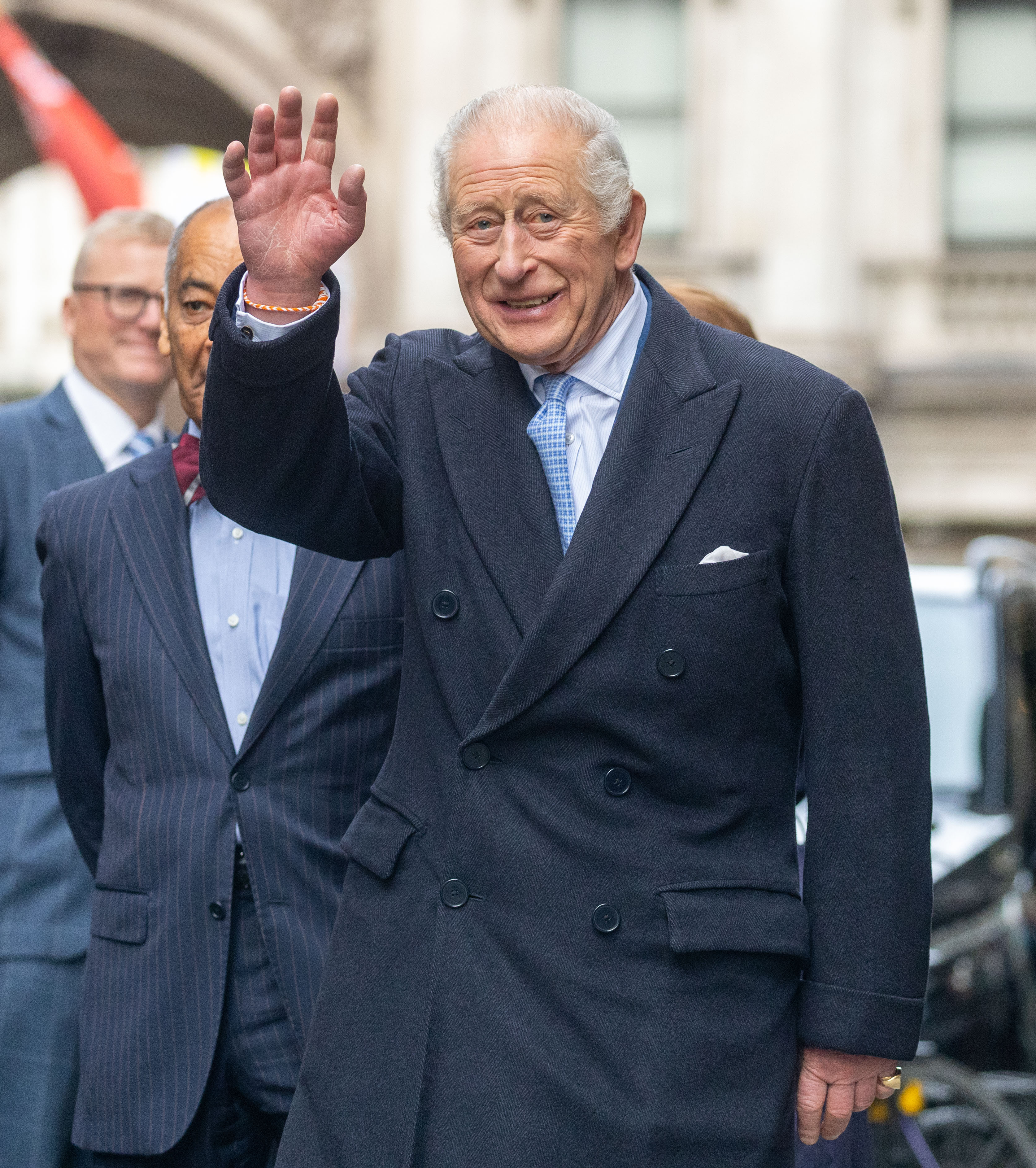 King Charles III leaves Fortnum & Mason on November 19, 2025 in central in London, United Kingdom. | Source: Getty Images