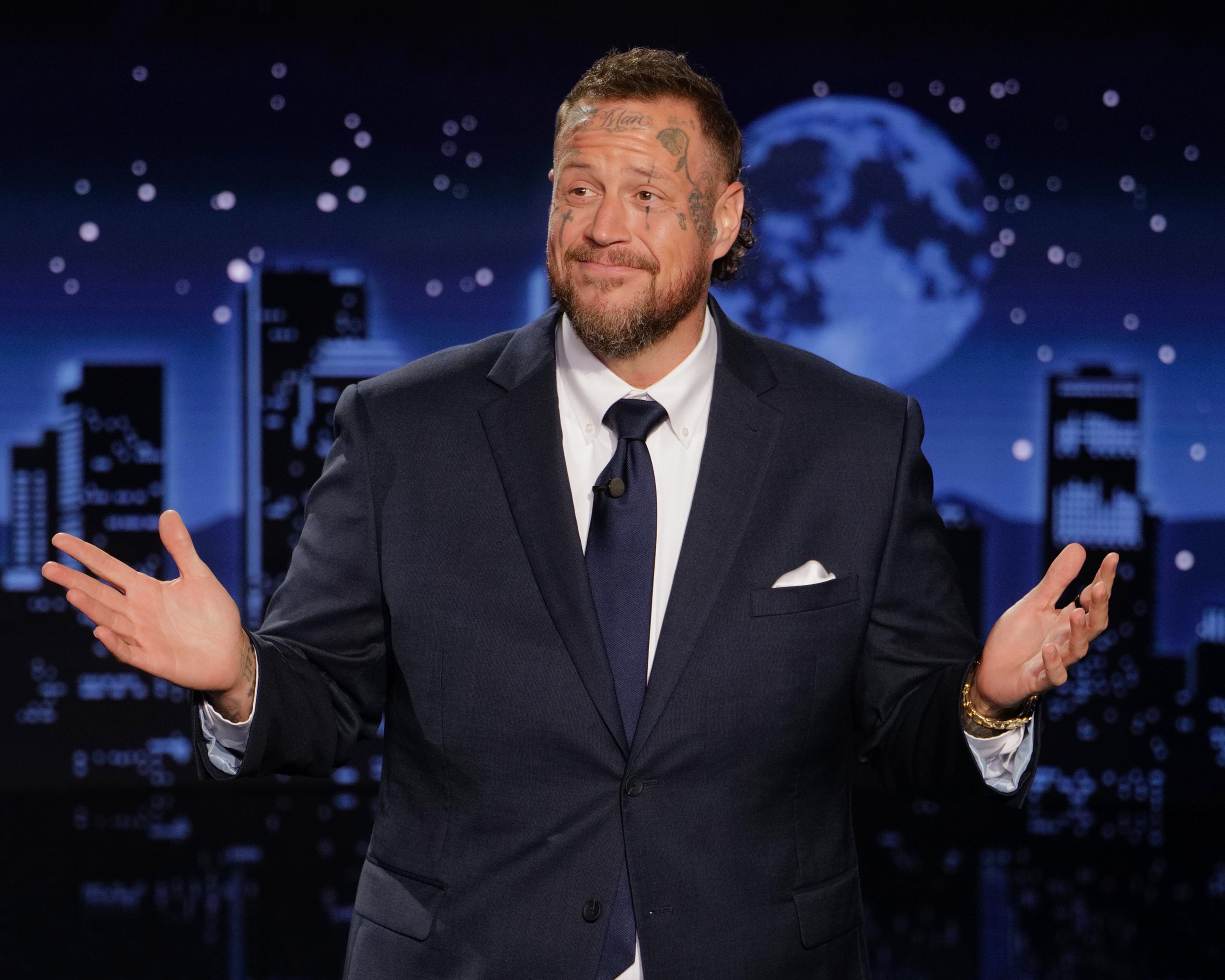 Jelly Rolly guest hosts "Jimmy Kimmel Live!" on August 24, 2026. | Source: Getty Images